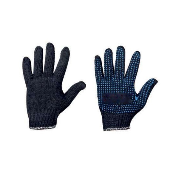 AK-HP-01 Poly-Cotton PVC Dotted Safety Hand Gloves