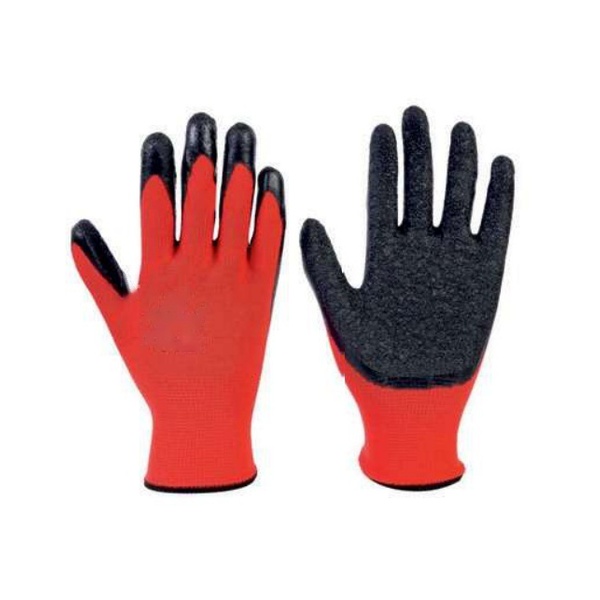 AK-HP-03 Heavy Latex Coated Low-Lint Work Gloves (Red / Grey)