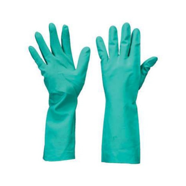 AK-HP-06 Extended 7" Long Cuff Heavy Nitrile Chemical Gloves (Blue)