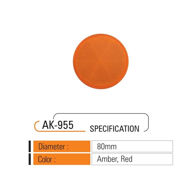 AK-955 Road Reflector (80mm)