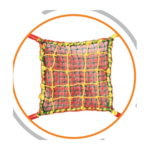 AK-NET-009 Triple Layer Construction Safety Net (4mm + 2.5mm + Containment Net)