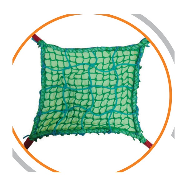 AK-NET-012 Triple Layer Heavy Construction Safety Net (5mm + 2.5mm + 120 GSM Fabric)